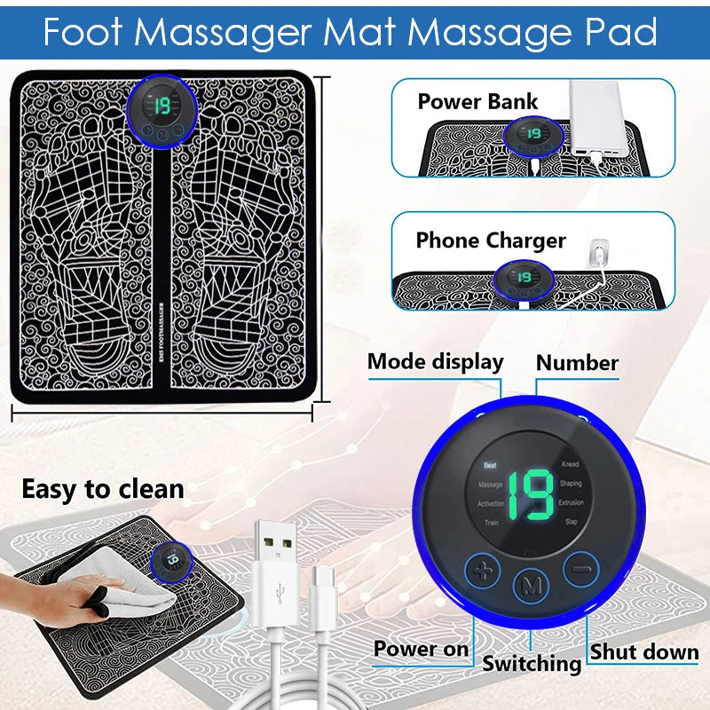 SoleEase – Smart EMS Foot Massager Pad